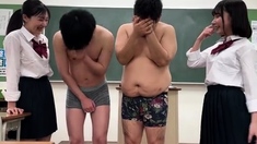 Japanese Group Sex With Pussy Licking And Fucking