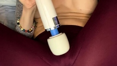 Amateur double toy masturbation