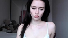 Shy brunette homemade amateur webcam teen