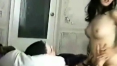 Cheating Asian MILF Caught on Tape with Lover