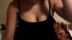 Tanline on big boobs