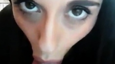 Look into my eyes when you swallow my cum