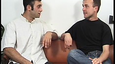Gay boy C.J. meets the new love of his sex life and gets to know him better