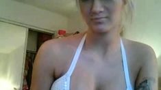 Fake tits Blonde Webcam