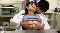 Creampie inside big boobs Japanese girl