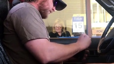 Horny Guy Bustin A Nut at the Bank ( Hands free Public Cum )